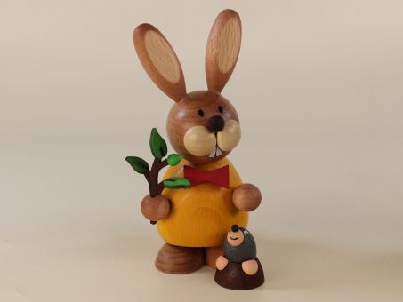 Paul Ullrich Osterhase stehend mit Maulwurf und Zweig Neu 2022 