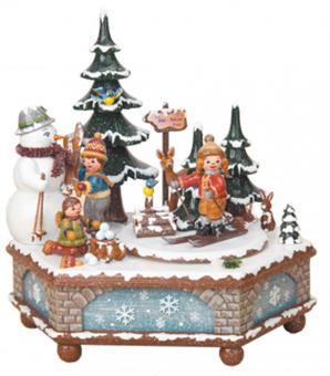 Hubrig Spieldose Winterzeit Rarität 