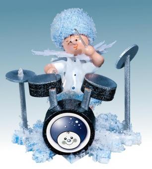 Drechslerei Kuhnert Schneeflöckchen mit Schlagzeug 