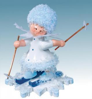 Drechslerei Kuhnert Schneeflöckchen Skifahrer 
