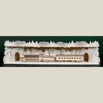 Tietze Schwibbogenerhöhung Eisenbahn Erzgebirge verschneit Rarität 