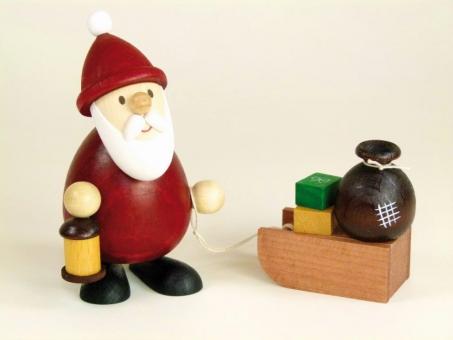 Paul Ullrich Weihnachtsmann mit Schlitten und Laterne 