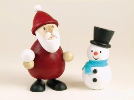 Paul Ullrich Weihnachtsmann mit Schneemann 