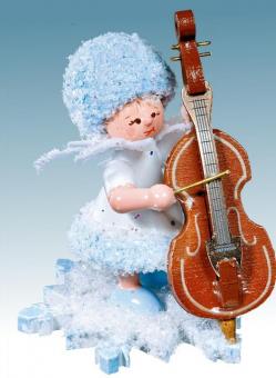 Drechslerei Kuhnert Schneeflöckchen mit Kontrabass 