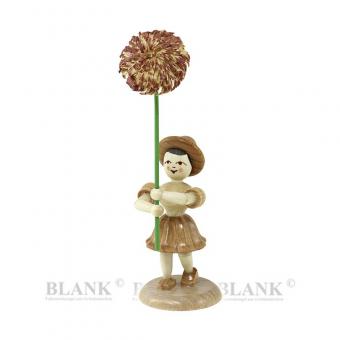 Blank Blumenkind mit Chrysantheme natur 