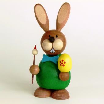 Paul Ullrich Osterhase stehend mit Pinsel und Ei 