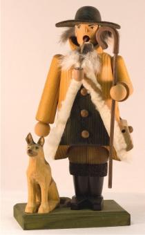 Gotthard Steglich Räuchermann Schäfer mit Hund 