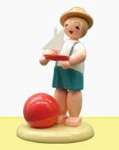 Drechslerei Findeisen Jahreszeitenfigur Sommer Rarität 