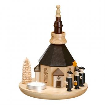 Zeidler Teelichthalter mit Seiffener Kirche 