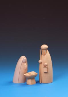 Schalling Krippefiguren Heilige Familie natur 12 cm 