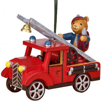 Hubrig Baumbehang Feuerwehr mit Teddy 