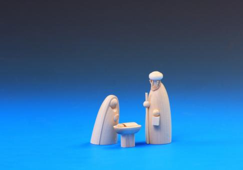 Schalling Krippefiguren Heilige Familie natur 6 cm 