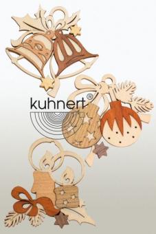 Drechslerei Kuhnert Baumschmuck Baumdekoration 3er Set 