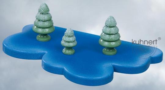 Drechslerei Kuhnert Schneeflöckchen Baum groß 3er Set 