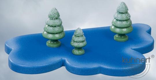 Drechslerei Kuhnert Schneeflöckchen Baum klein 3er Set 