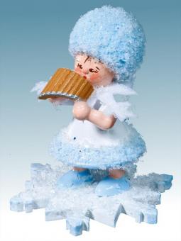 Drechslerei Kuhnert Schneeflöckchen mit Panflöte 