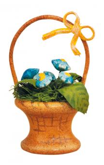 Hubrig Miniatur Blumenkorb Vergissmeinnicht Rarität 