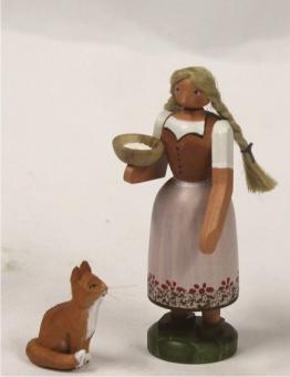 Gotthard Steglich Bäuerin mit Katze 
