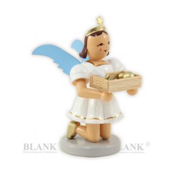 Blank Sonderedition Engel mit Weihnachtsbaumschmuck kniend farbig 