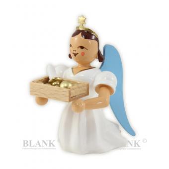 Blank Sonderedition Faltenlangrockengel mit Weihnachtsbaumschmuck kniend 