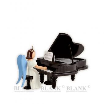 Blank Faltenlangrockengel am Flügel farbig schwarz 