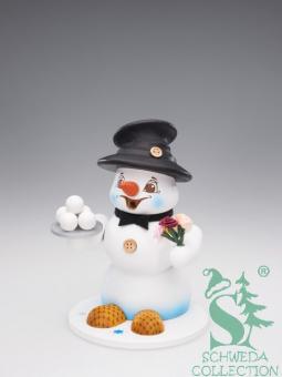 Schweda Räuchermann Schneemann Sigi Gentleman mittelgroß 