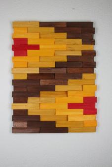 Ulbe Design Holzwandbild art line indian sun modern 