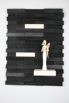 Ulbe Design Holzwandbild art line schwarz/weiß modern 
