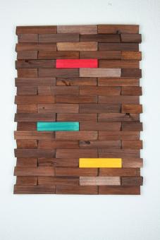 Ulbe Design Holzwandbild art line braun colour modern 