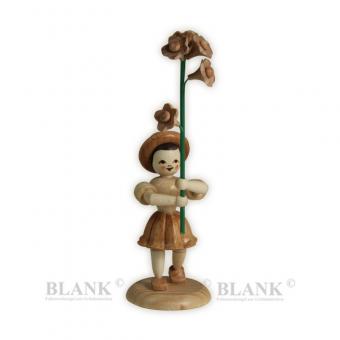 Blank Blumenkind mit Vergissmeinnicht natur 
