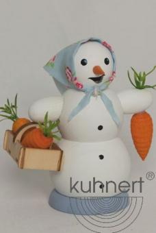 Drechslerei Kuhnert Räuchermann Schneemann Möhrenkorb Rarität 