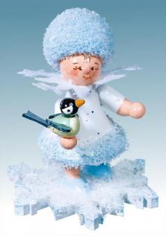 Drechslerei Kuhnert Schneeflöckchen mit Vogel 