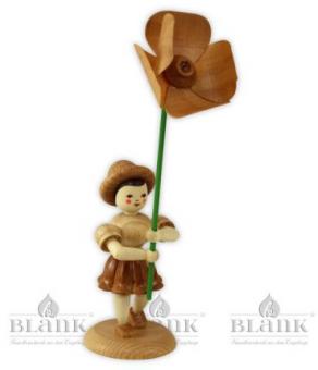 Blank Blumenkind Mohnblume natur 