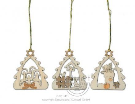 Drechslerei Kuhnert Baumschmuck Winterbaum Kerze 