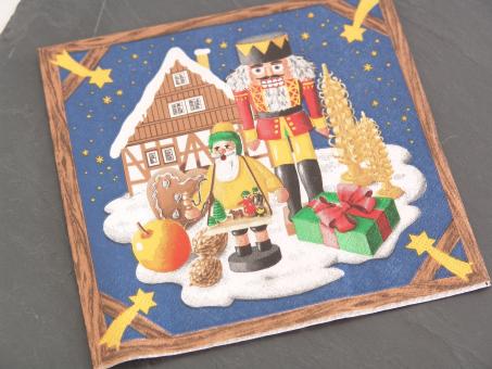 Servietten Motiv Weihnachtsland 33x33 cm 
