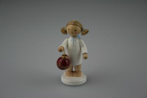 Flade Engel mit Christbaumkugel 