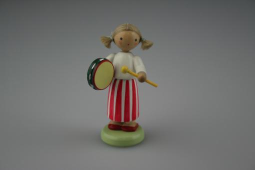 Flade Mädchen mit Tamburin Rarität 