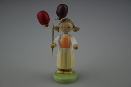 Flade Mädchen mit Luftballons 