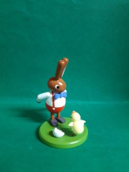 Leichsenring Osterhase mit kleinem Küken klein 