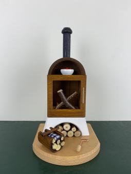 Frank Neumann Räuchermann Räucherfigur Kaminofen braun 