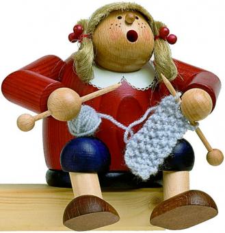 KWO Räuchermann Kantenhocker Strickliesel 