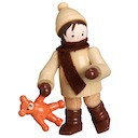 Romy Thiel Winterkind mit Teddy natur 