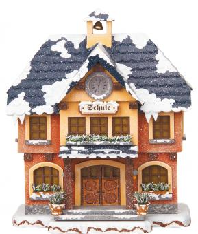 Hubrig Winterkinder Winterhaus  Schule elektrisch 