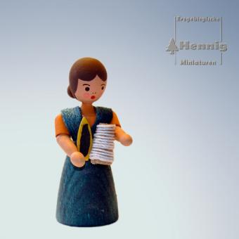 Hennig Miniaturen Leineweberin Rarität 
