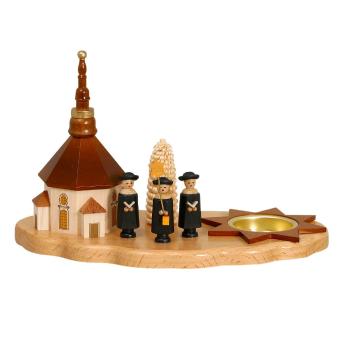 Zeidler Teelichthalter mit Seiffener Kirche 