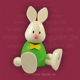 Hobler Osterhase Kaninchen Max sitzend 