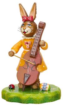 Hubrig Hasenmusikant Mädchen mit Kontrabass Neu 2024 