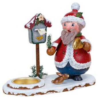 Hubrig Räuchermann Räucherwichtel Weihnachtsmann mit Teelicht 