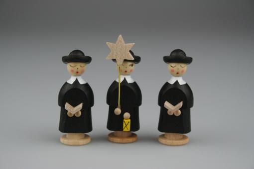 Kurrende 3 teilig schwarz 5 cm 