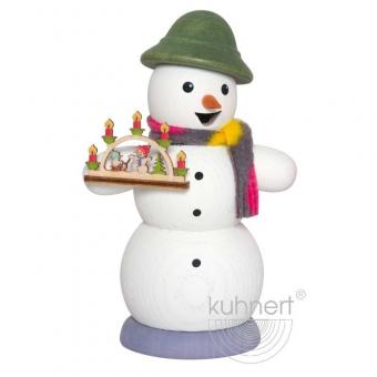 Drechslerei Kuhnert Räuchermann Schneemann mit Schwibbogen NEU 2020 